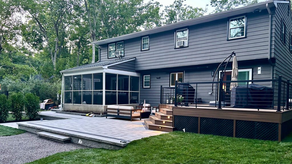 Backyard patio remodel Landvisions