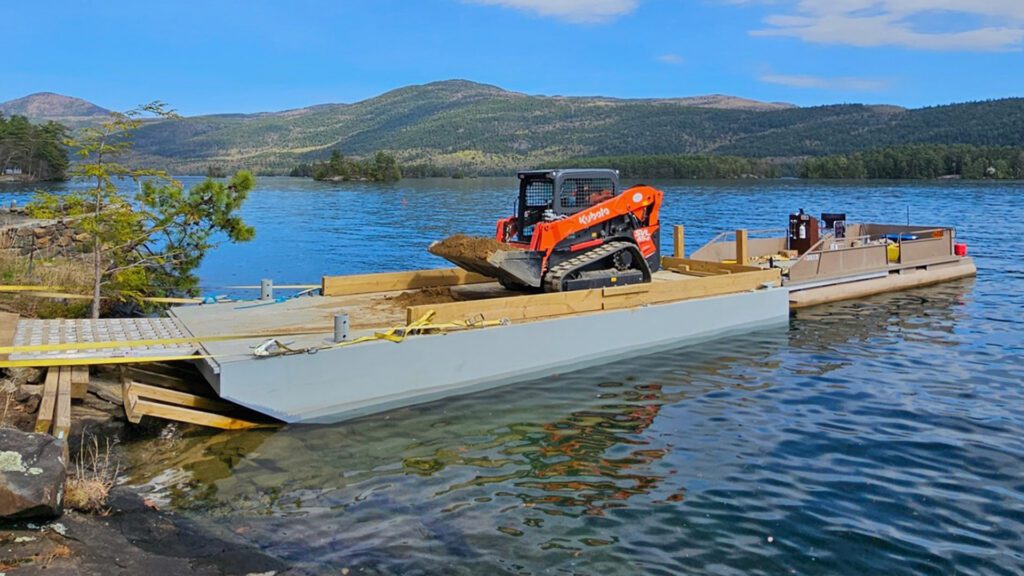 Behind Every Island Project: From Barges and Boats to Forgotten Fittings What it Really Takes to Build and Maintain Lake George’s Island Homes