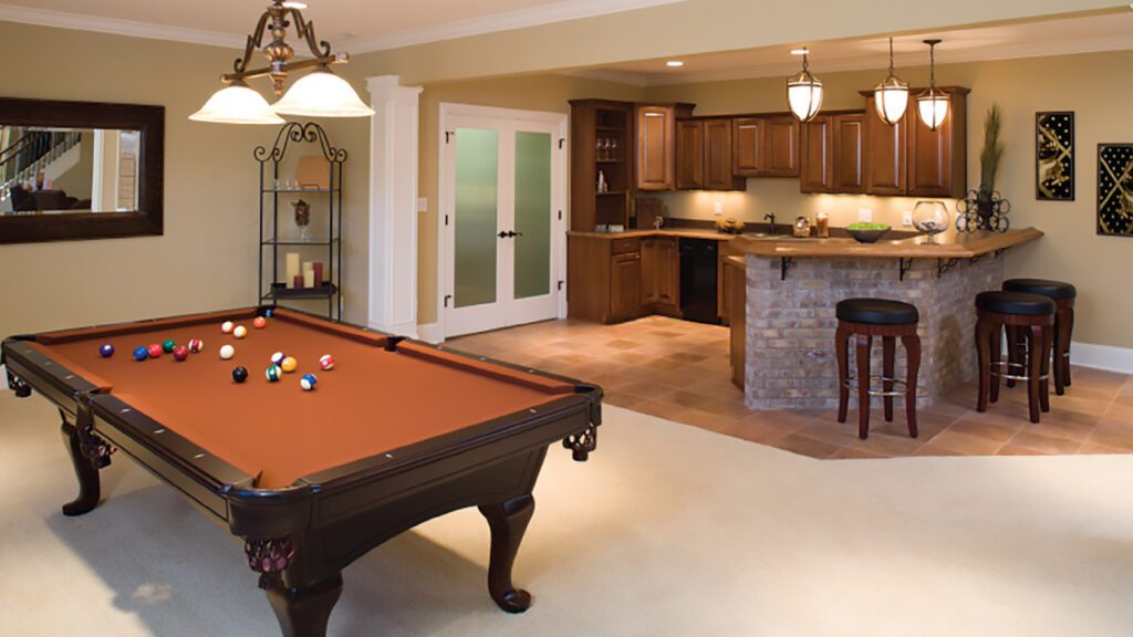 Finished basement with game room Ready Steady Real Estate