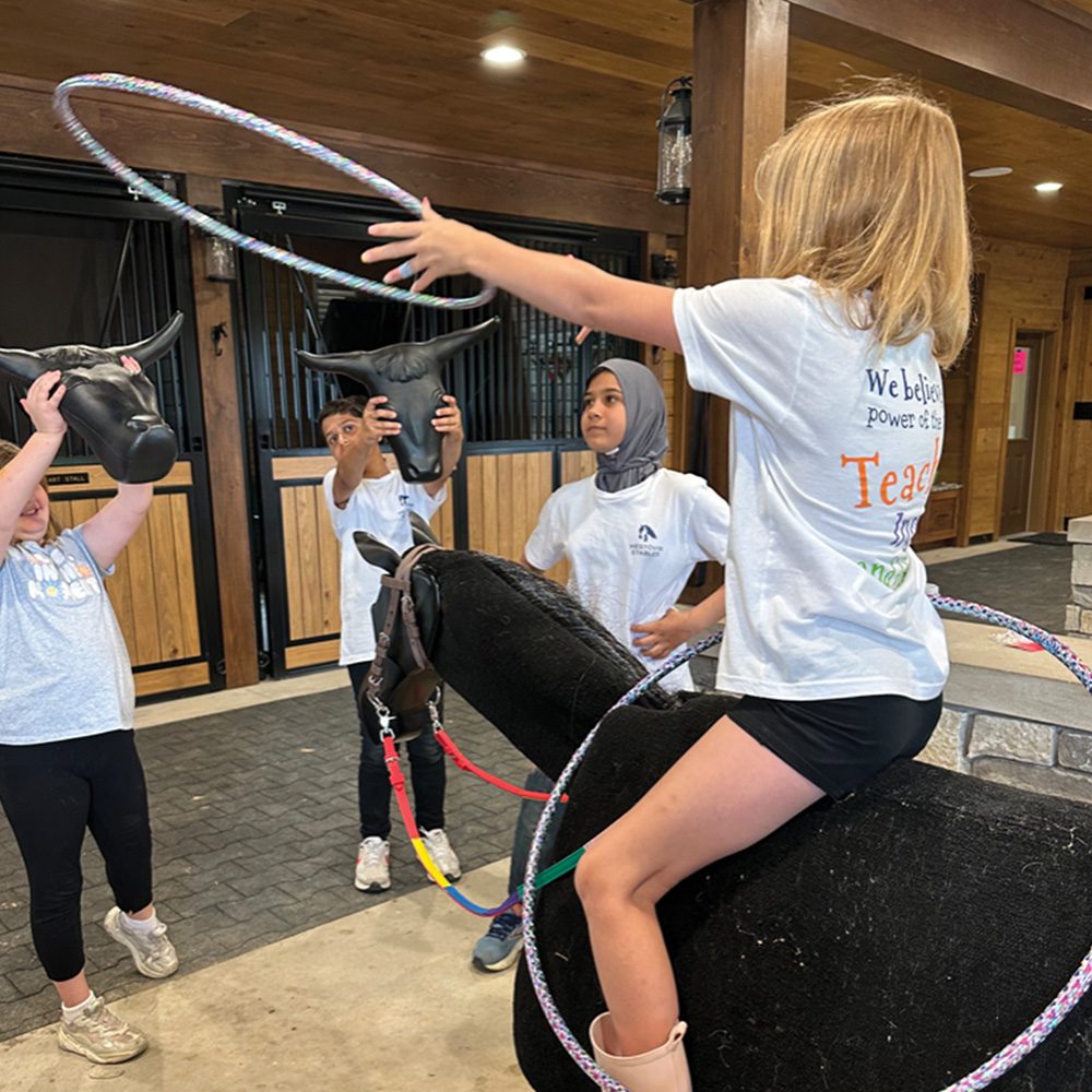 Hula hoops Hestovin Stables Therapeutic Riding Center