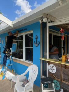 K Aluminum Inc hurricane windown protection installation
