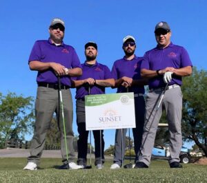 Sunset Hospice golf team members