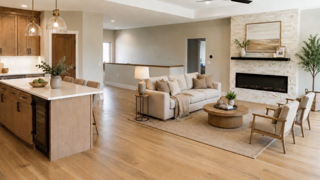 The Pine Project Living Room Steege Construction, Inc.