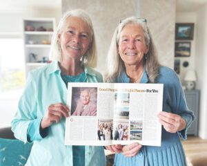 Community Foundation-Monterey (l to r) Sisters JoAnn Holbrook and Julie Almquist give back through local scholarships.
