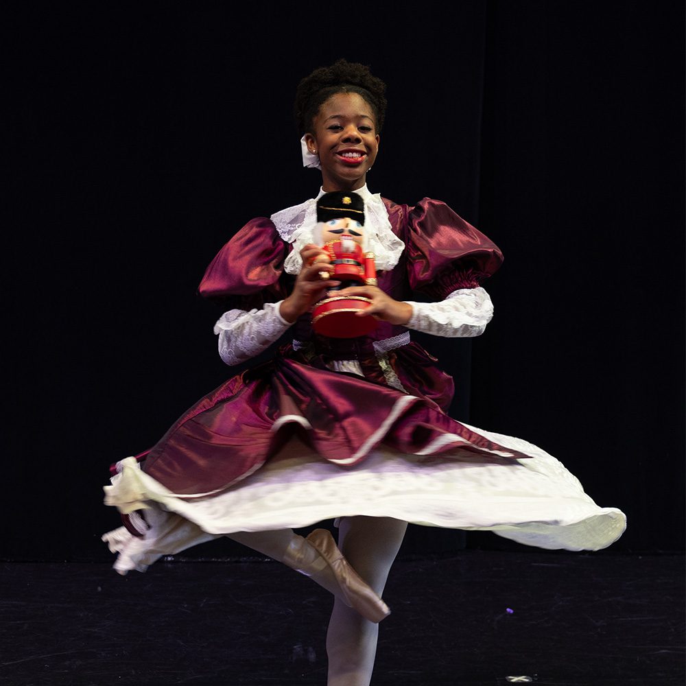 Dancer with nutcracker Creo Arts & Dance Conservatory