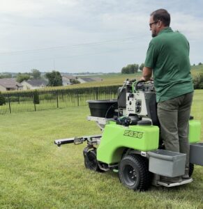 Emerald Edge Lawns mowing lawn