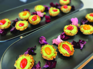 Local Seasons Catering & Events heirloom tomato tartlets