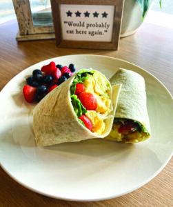 Kaylena Marie's Bakery of Hamburg breakfast burrito