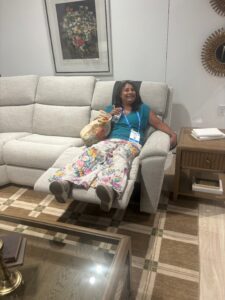 Lainey's Furniture For Living couch relaxing