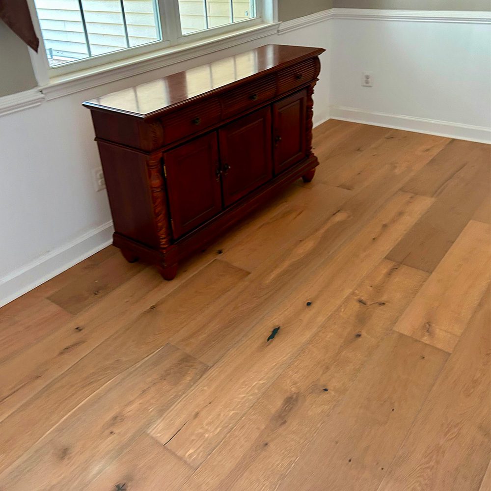 Newly installed hardwood floor NK Floors