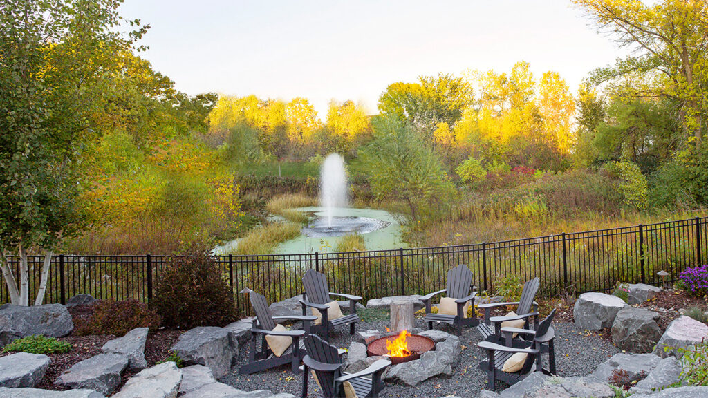 Outdoor fire pit Magnolia Landscape & Design Co.