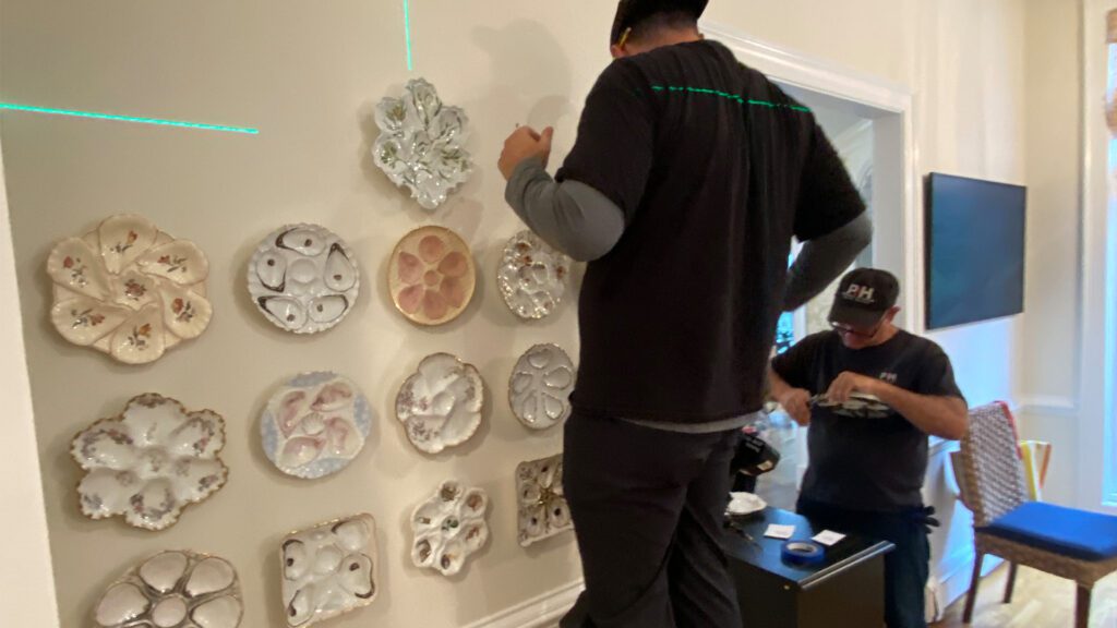 Plate installation Professional Art Handling LLC