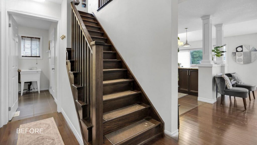Stair case before Scherba & Co.