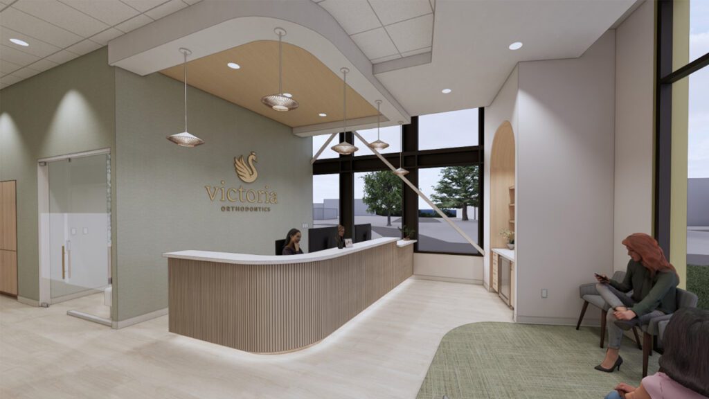 Victoria Orthodontics front of office rendering