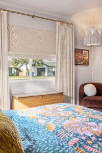 Budget Blinds of River City, Phenix City & LaGrange room darkening drapery inspired shades woven wood shades bedroom