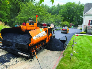 AMR Asphalt & Masonry laying asphalt driveway