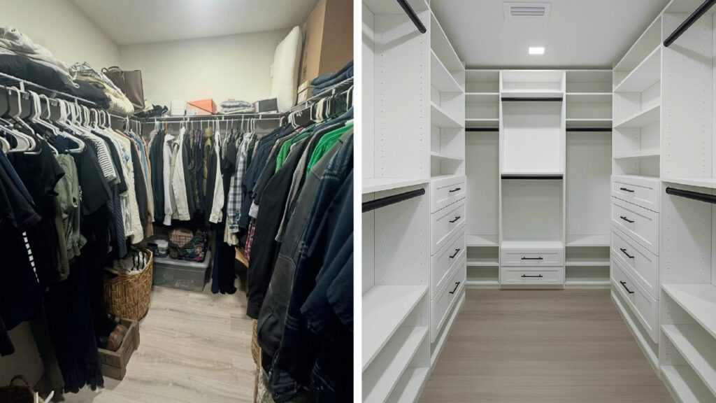 Closet before and after Up Closets