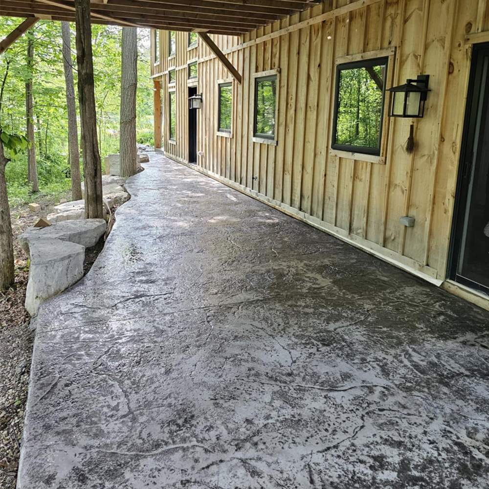 Concrete patio area Adamo Construction