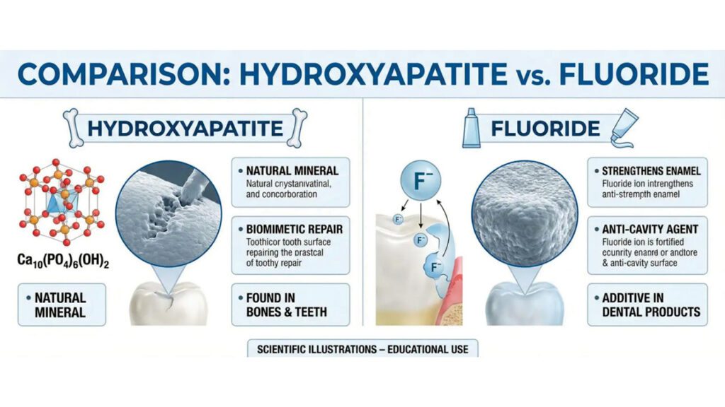 Hydroxyapatite vs. Fluoride Chart Elevate Dental