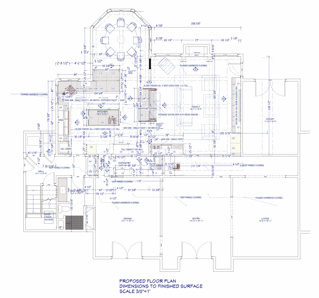 Kitchen and bath design full blueprint Project Guru Design