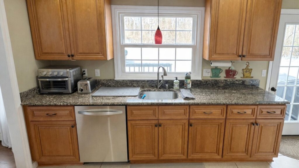 Kitchen before George Apap Painting