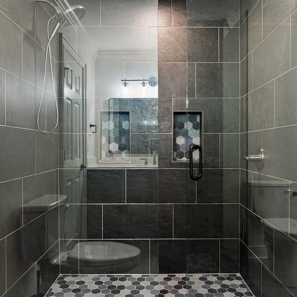 New shower bathroom renovation Tim Murphy Construction, Auburn Home Maintenance LLC