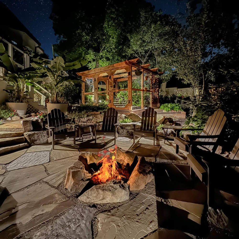 Outdoor firepit Trey's Lawn & Landscape
