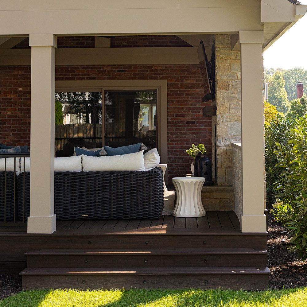 Outdoor patio area Bailey Design + Build Logo
