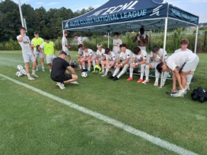 PSA Monmouth players on bench