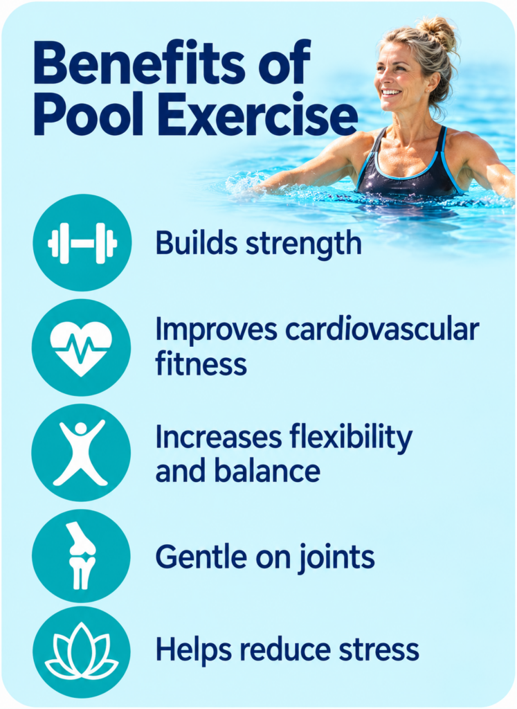 Pool Exercise Benefits Graphic Pool Boy Inc.