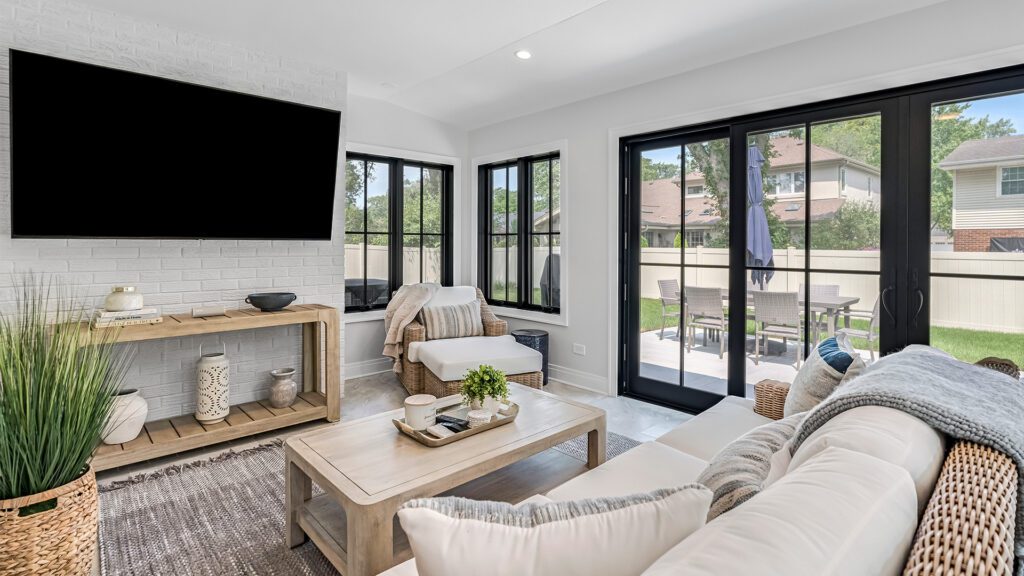 Sunroom remodel interior Neri Architects