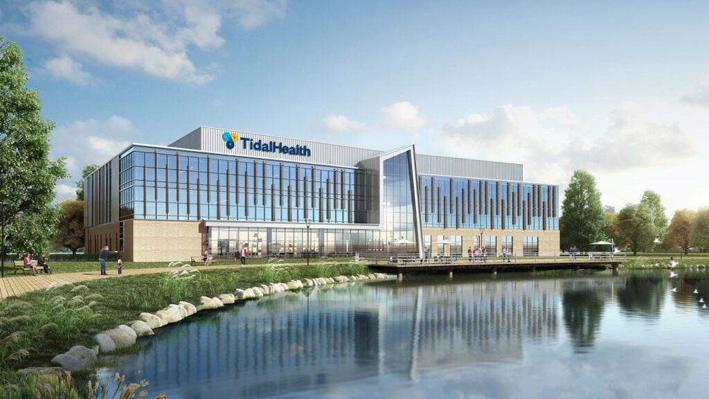 TidalHealth Mid-Sussex Campus rendering TidalHealth Peninsula Regional