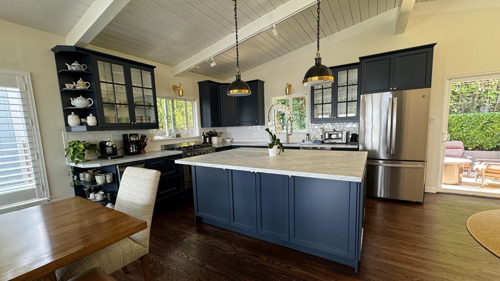 White kitchen after MoonDance Painting