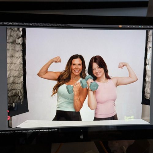 Workout ad on computer screen Classic Girl, Inc