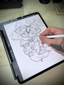 New Addiction Tattoo & Body Piercing Rockledge tattoo consultation drawing